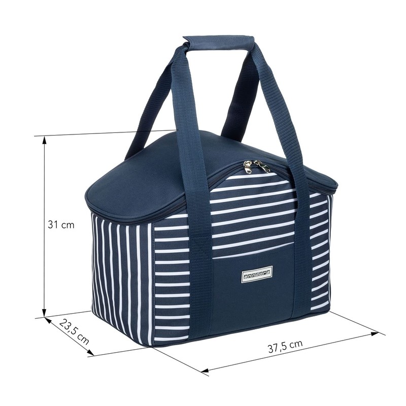 anndora TW-18147-232 Cool Bag with Carry Handle 20 Litres Navy
