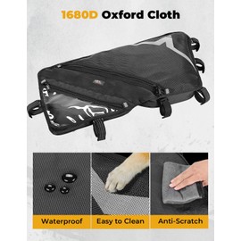 KEMIMOTO UTV Roof Bag Compatible with ZForce 500/800, Large Capacity 1680D Waterproof Prevent Sagging UTV Overhead Storage Bag Tools Storage Solution Compatible with 2016-2022 CFMOTO ZForce 500/800