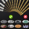 MACXCOIP Hex Shank Drill Bit Set, 30Pcs HSS Titanium Twist