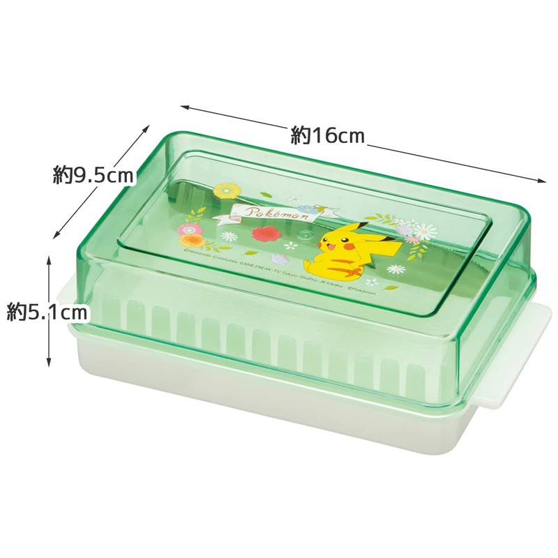 Skater Butter Case Butter Container Butter Cutter with Guide Pokemon
