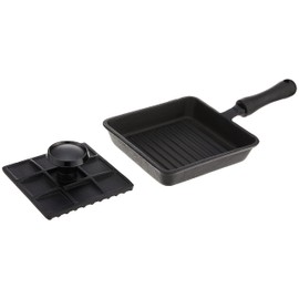 Norpro Mini Cast Iron Panini Pan with Press, 5.9 IN, As Shown