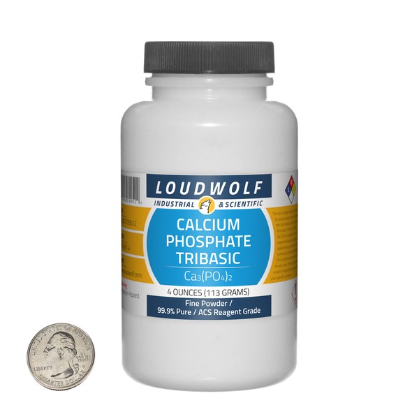 Calcium Phosphate Tribasic / 4 Ounce Bottle / 99.9% Pure