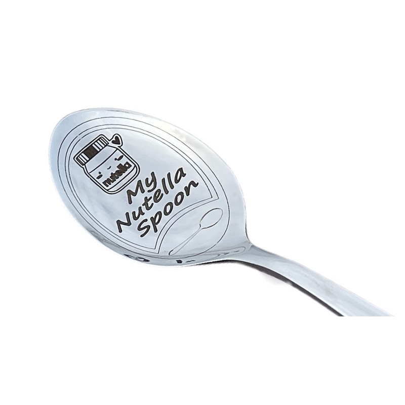 My Nutella Spoon + Gift Box, Laser Engraved Customised Gift,