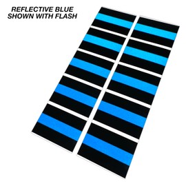 10 Pack Thin Blue LINE Small License Plate Decals Stickers FOP Police PBA Trooper
