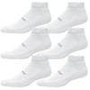 FootJoy Men's ComfortSof Sport 6-Pack Socks, White, Fits Shoe Size