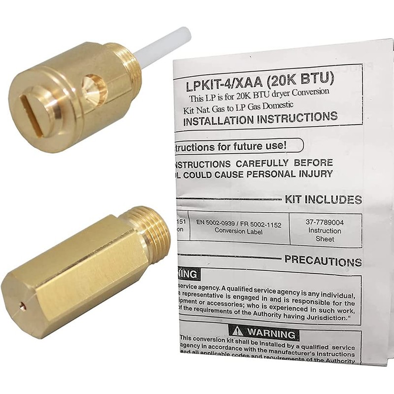 LPKIT-4/XAA Conversion Kit for Dryer, Converts Natural Gas to Liquid