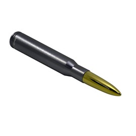 VMS RACING 50 Cal Caliber Gunmetal 24K Gold TIP Bullet Antenna Heavy Gauge CNC Machined Billet Aluminum Short Compatible with Ford F150 F250 F350 F450 F550 F650 1997-2025