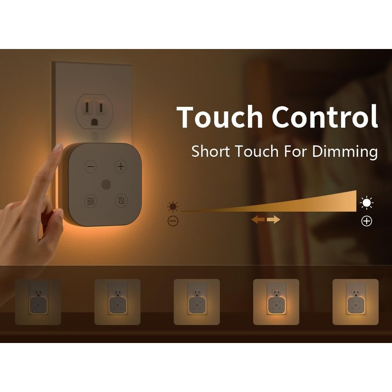 2 Pack Very Dim Sleep Night Lights Plug into wall,