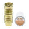 Gifbera Mini Foil Baking Cups Gold, 300-Count Bright Foil Paper