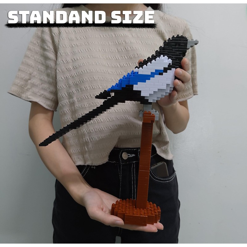 JEKCA Magpie 01S | Bird Plastic Building Blocks | Age