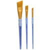 Royal Brush Gold Taklon Angular Brush Set, Multicolor