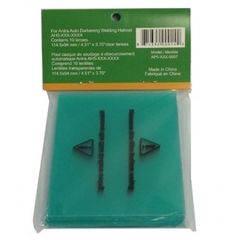 Antra Auto Darkening Welding Helmet 10 Exterior Covers Lens AP5-XXX-9907 Fits AH5 Series AH5-350-001X AH6 Series helmets