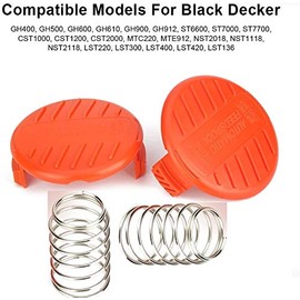 0.065" Line String Trimmer Autofeed Replacement Spool,AF-100 Line String Trimmer, 30ft Weed Eater Spool Replacement Spool for String Trimmer, for Black and Decker Models (10 Spools+2 Caps)12 Pack