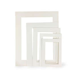 10 PCS White Picture Mounts, 5 Sizes Photo Mounts Mats Picture Mounts for Frames, Mount Mats Board for Images, Posters, and Paintings