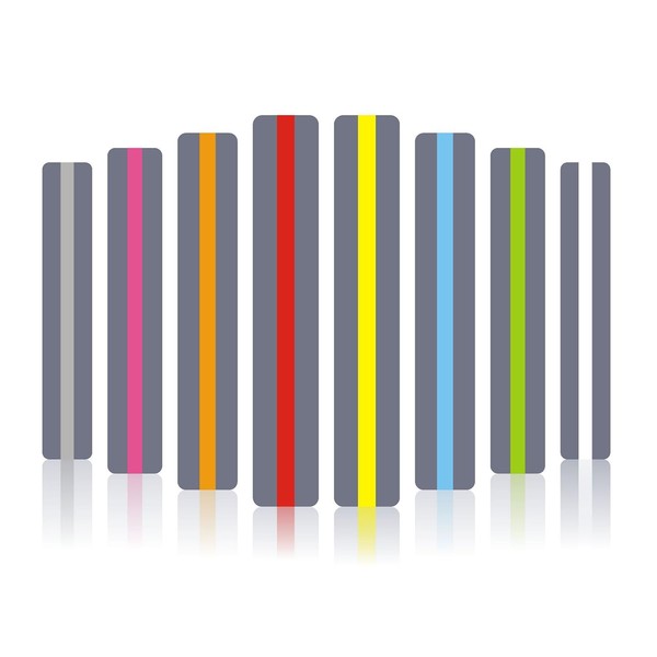 QUETTO 16-Piece Professional Dyslexia Reading Overlays and Window Rulers Colored