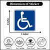Azquest Disable Wheelchair Symbol Vinyl Sticker ADA Compliant Handicap Access