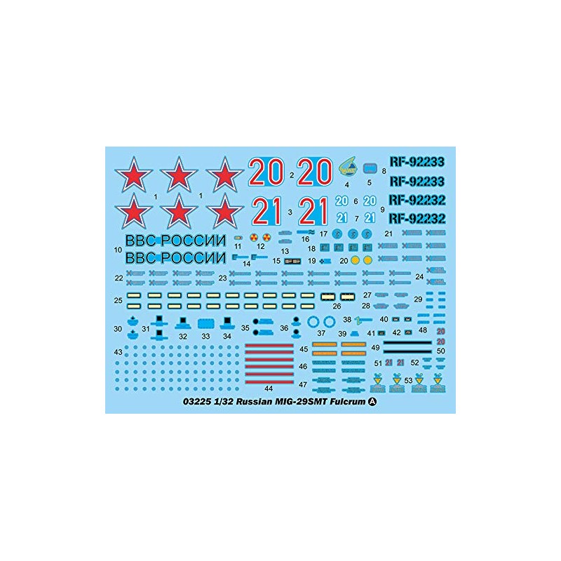 Trumpeter TRU03225 1/32 MIG-29 SMT Fulcrum Plastic Model kit, Various