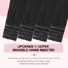 Sweetmet 3rd-Generation Invisible Tape in Hair Extensions Human Hair #1B
