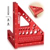 3D Multi-Angle Measuring Square Ruler, Aluminum Alloy Carpenter Square, 0-90°