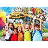 Welcome Back to School Backdrop 6x4FT Cartoon Yellow School Bus