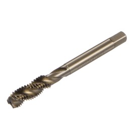 sourcing map Metric Spiral Flute Thread Taps, M8 x 1.25 H2 Screw Threading Tap, Machine Tapping Tools for Machinist Repair (M35 Cobalt High Speed Steel (HSS-CO), Uncoated)