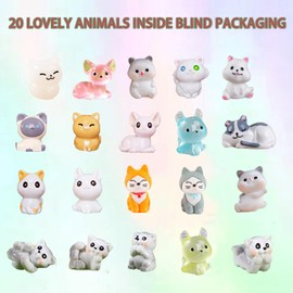 Kids Bath Bombs with Surprise Inside, 20 Pack Bring Dog and cat Toys Gift Set, Natural Organic Bubble Bath Foam Bath。