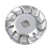 90mm 12 Tooth Polishing Disc Silver Wheel Manganese Steel Woodworking