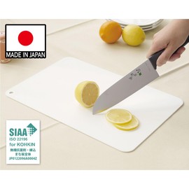 Belca Cutting Board, Made in Japan, Antibacterial Agent, Cutting Board Sheet, Soft Type, Length 9.1 x Width 13.3 x Thickness 0.08 inches (23 x 33.8 x 0.2 cm), White, Soft, Lightweight, Water