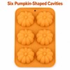 Pumpkin Silicone Mold for Fall Treats – 6-Cavity Tray for