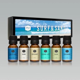 P&J Trading Surf & Sand Set of 6 Fragrance Oils 10ml