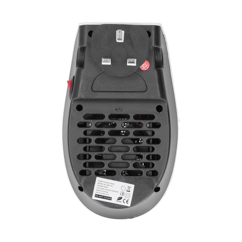 500W Mini Speed Electric Heater Portable Electric Heater with Remote