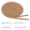 Benchmark Basics Tan 27" Round Waxed Cotton Shoelaces | 2mm