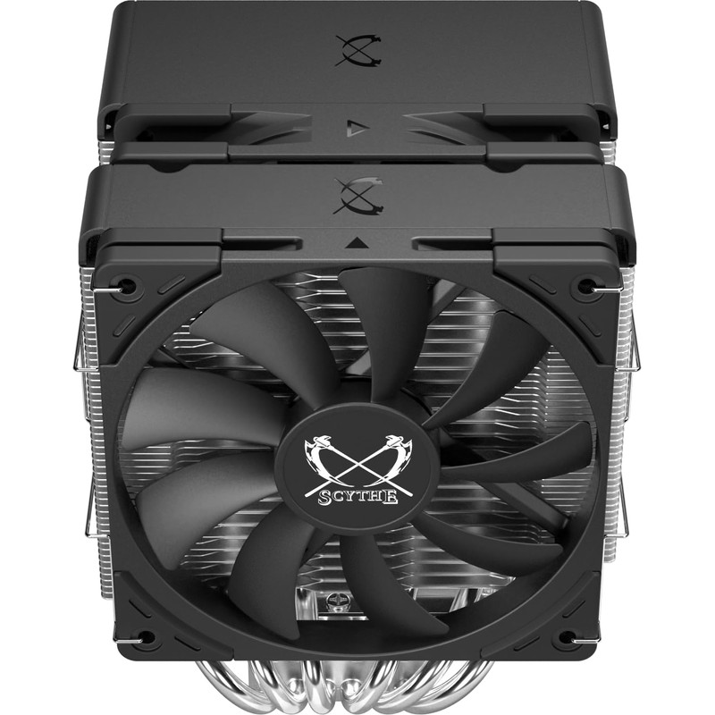Size SCYTHE FUMA3 Twin Tower Side Flow CPU Cooler with