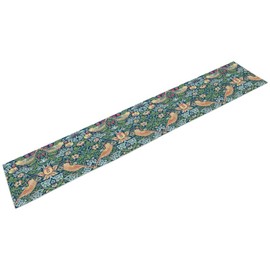 ICMOLYYENLO William Morris Table Runner Vintage Strawberry Thief Print Table Runner for Home Kitchen Table Set 13x90 Inch