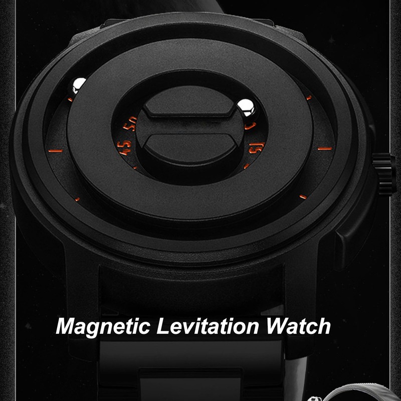 Magnetic Levitation Watch Minimalist Unisex Levitation Ball Dial Quartz Watches