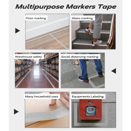 Mibhuvan Multipurpose Strong Vinyl Adhesive Tape Pickleball Outdoor Indoor Marking 2" NEW