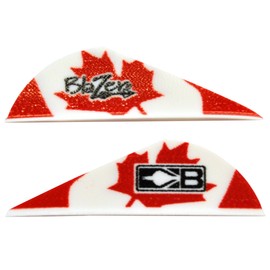 Bohning True Color 2" Blazer Vanes Canadian Flag Blazer Vane, 100pk