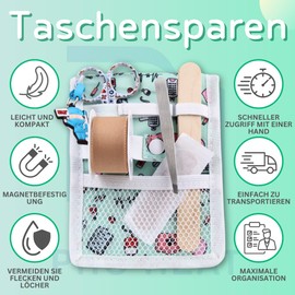 Ph Pro Heat Nurse Bag for Work with Magnet - Care Bag - Kankenhaus Accessories - Nurse Bag with Multifunctional Compartments - Nursing Organiser