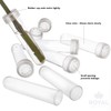 Royal Imports Floral Water Tubes with Caps – 3.5" Clear