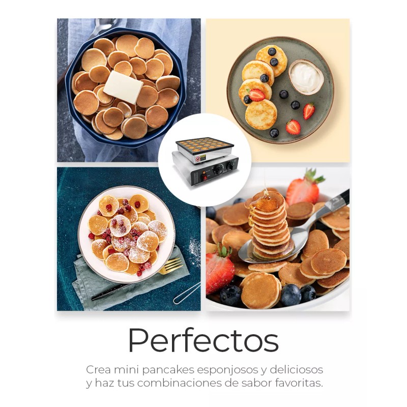 Raganet Maquina Industrial 25 Mini Hot Cakes, Cupcakes, Panqueques Y
