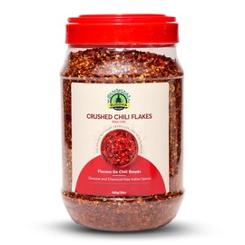 Buddha Spices Inc. Dried Red Chili Flakes - 800g (28 oz) - Pizza Chili - All-Natural and - Convenient and Long-Lasting - Pure Indian Origin