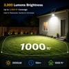 Engrepo Solar Flood Light 3000LM, 10000mAh Large Capacity, 15H Long-Lasting,