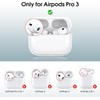 Leather Case for AirPods Pro 3, Shockproof Cover with Keychain,