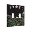 Pine Forest Green Witch Moon Phase Toggle Light Switch Wall
