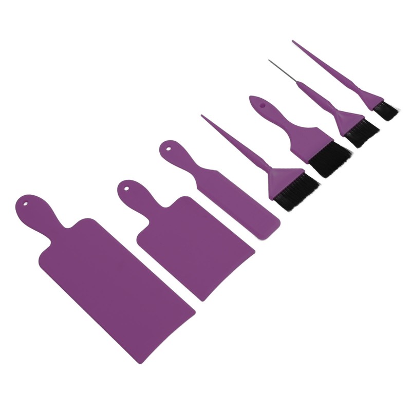 7pcs Hair Dye Tool Set Balayage Board Coloring Brush Hair
