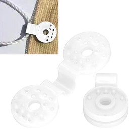 100 Pcs Shade Cloth Plastic Clips Bird Proof Heavy Duty Shade Cloth Lock Grip Sunshade Fabric Accessories for Garden Netting Sun Shade Net(White)