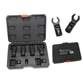 US. Pro Tools 6pc 3/8" Dr Flexible Crows Foot Wrench Set Black 6 Point