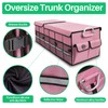 LI LIBZAKI Big Car Trunk Organizer, Cargo Organizer SUV Trunk