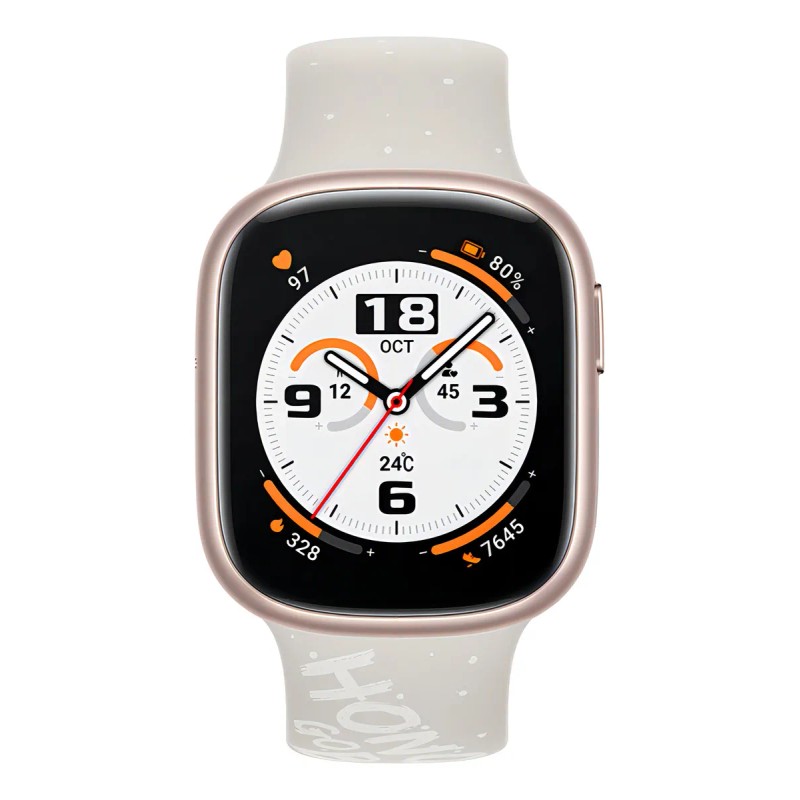 Honor Smartwatch Watch4 Linea Watch Correa Blanca Caja Dorada GPS