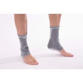 Amashr Nylon Spandex Knitted Seamless Elastic Compression Ankle Support Brace Breathable Footrest Ankle Support Medium